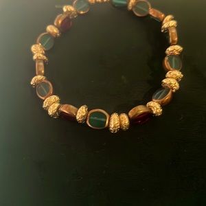 Gold lava rocks, with beautiful, red and blue